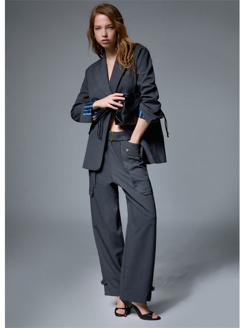 Pantaloni cargo in flanella LIU JO | WF6258T743A/02069